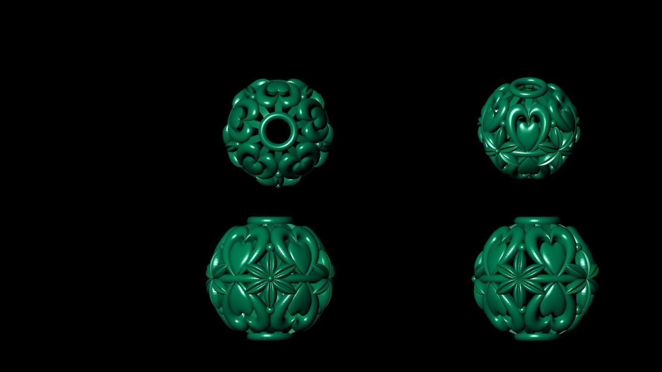 100  stl beeds 3D print model 3D print model_19