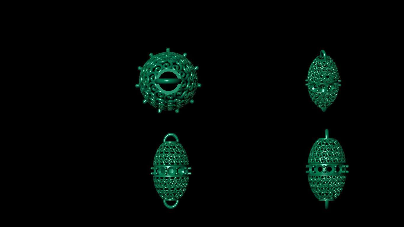 100  stl beeds 3D print model 3D print model_53