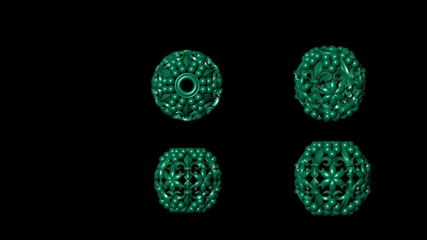 100  stl beeds 3D print model 3D print model_94