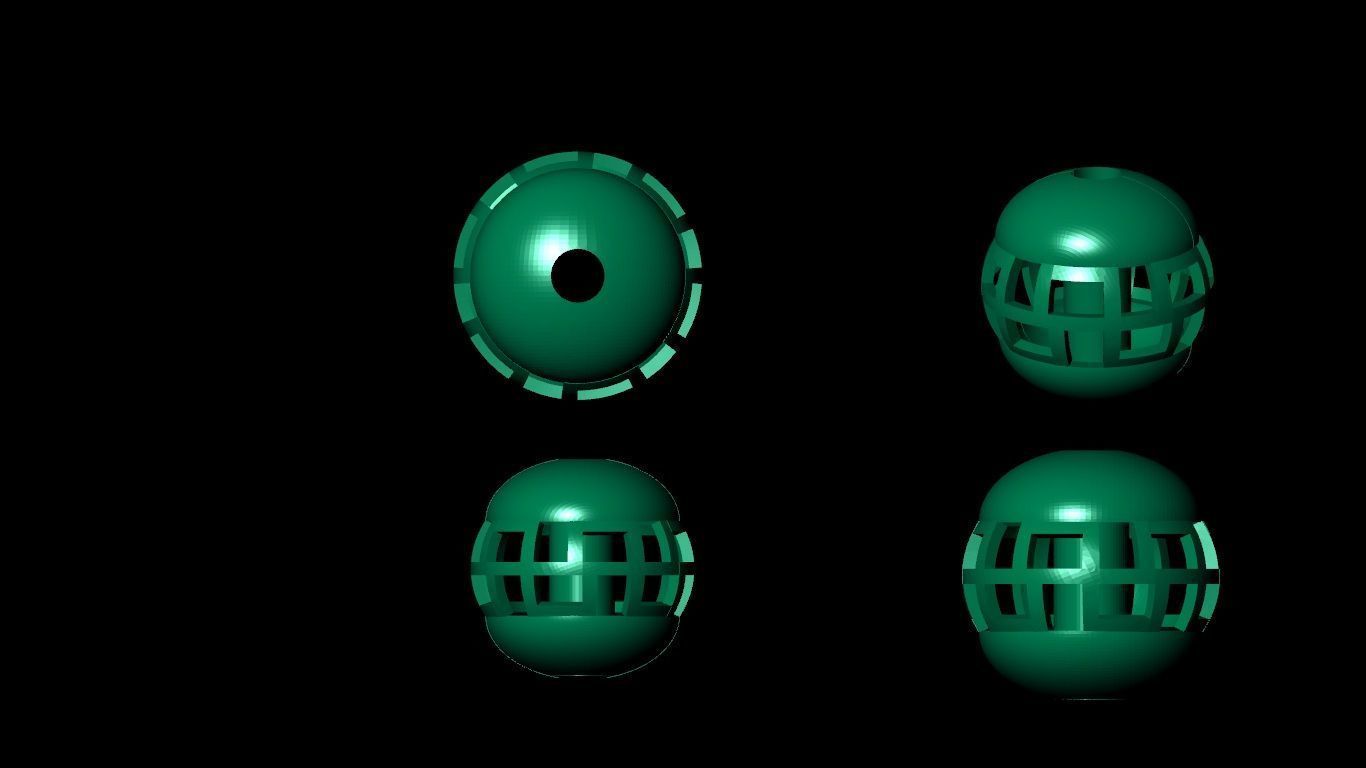 100  stl beeds 3D print model 3D print model_97