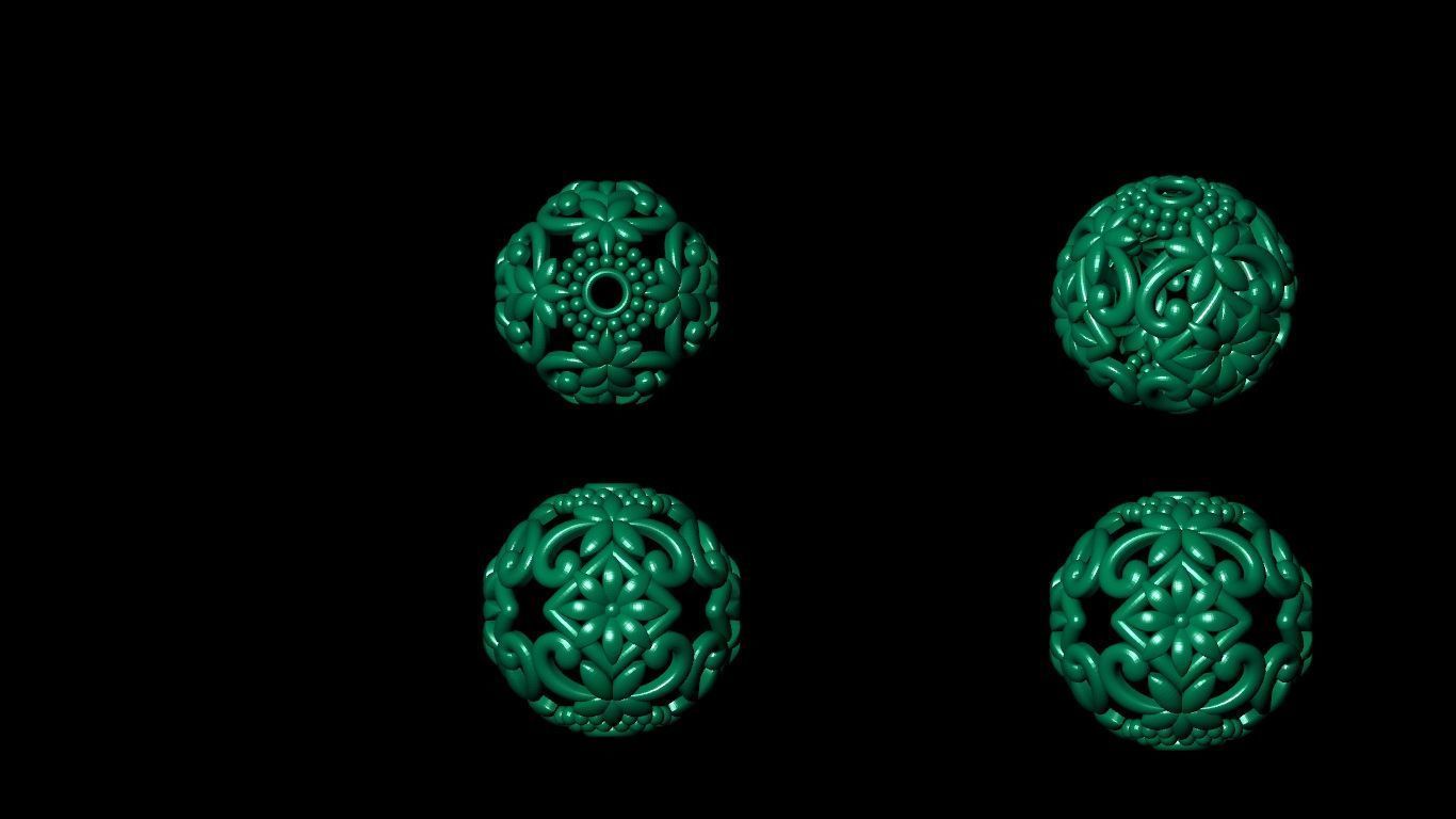 100  stl beeds 3D print model 3D print model_66