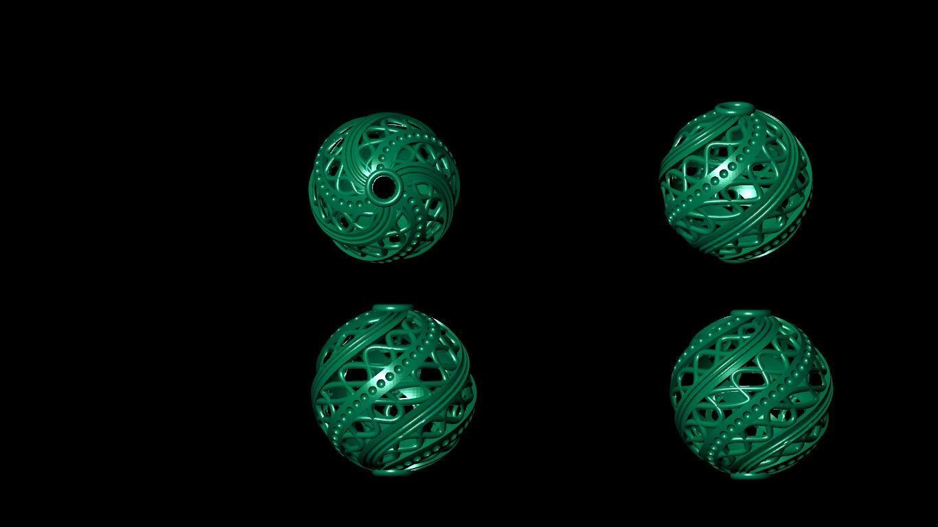 100  stl beeds 3D print model 3D print model_88