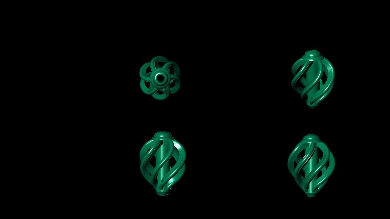 100  stl beeds 3D print model 3D print model_59