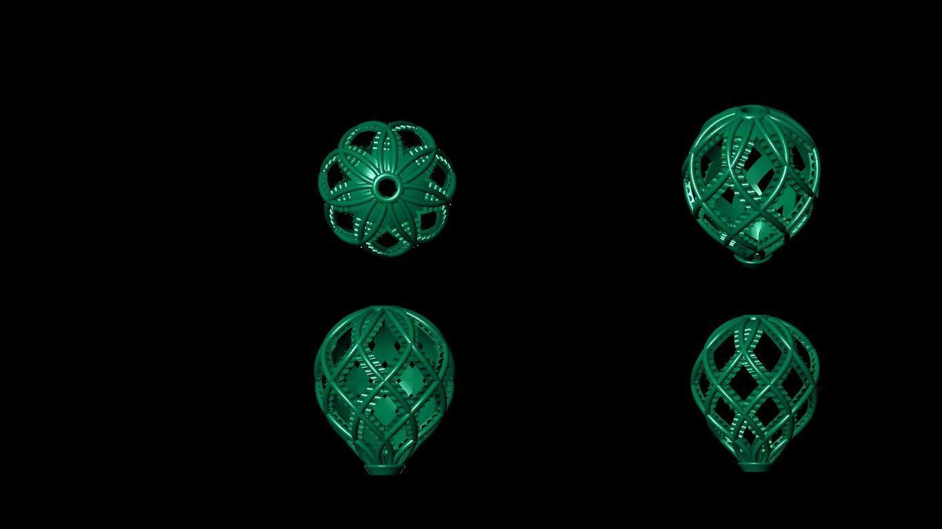 100  stl beeds 3D print model 3D print model_60