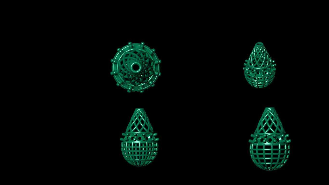 100  stl beeds 3D print model 3D print model_49