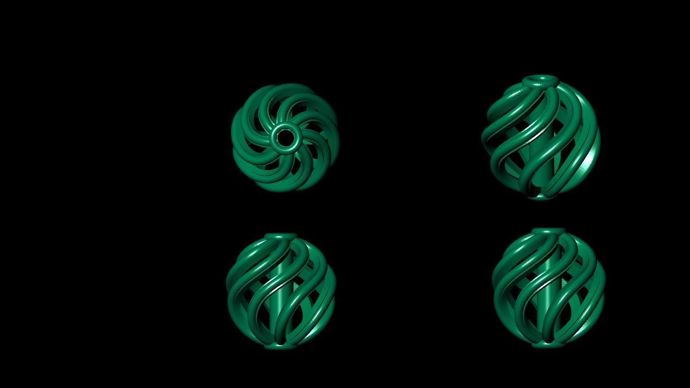 100  stl beeds 3D print model 3D print model_93