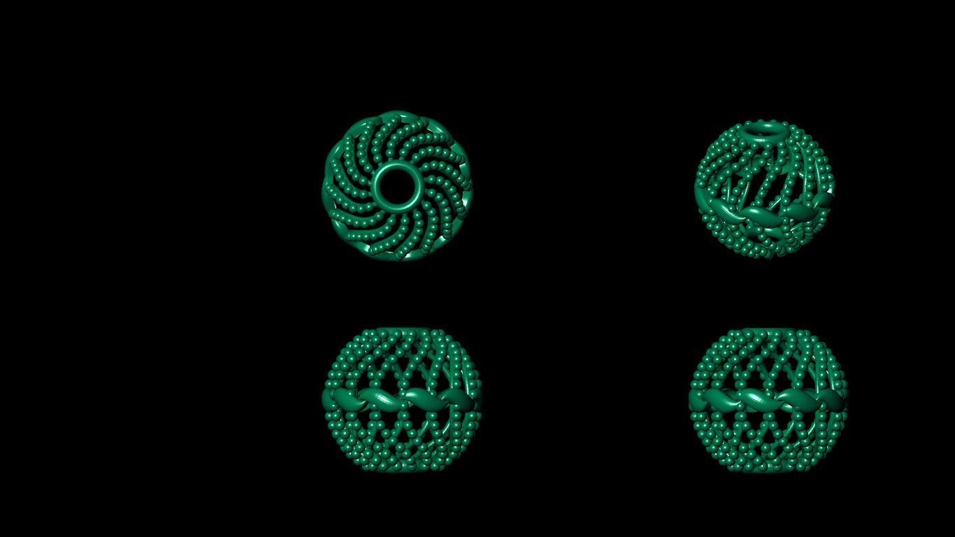 100  stl beeds 3D print model 3D print model_18