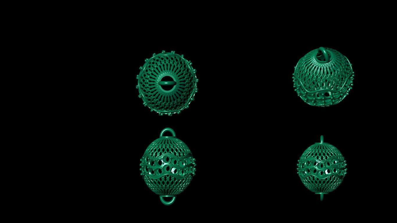 100  stl beeds 3D print model 3D print model_55