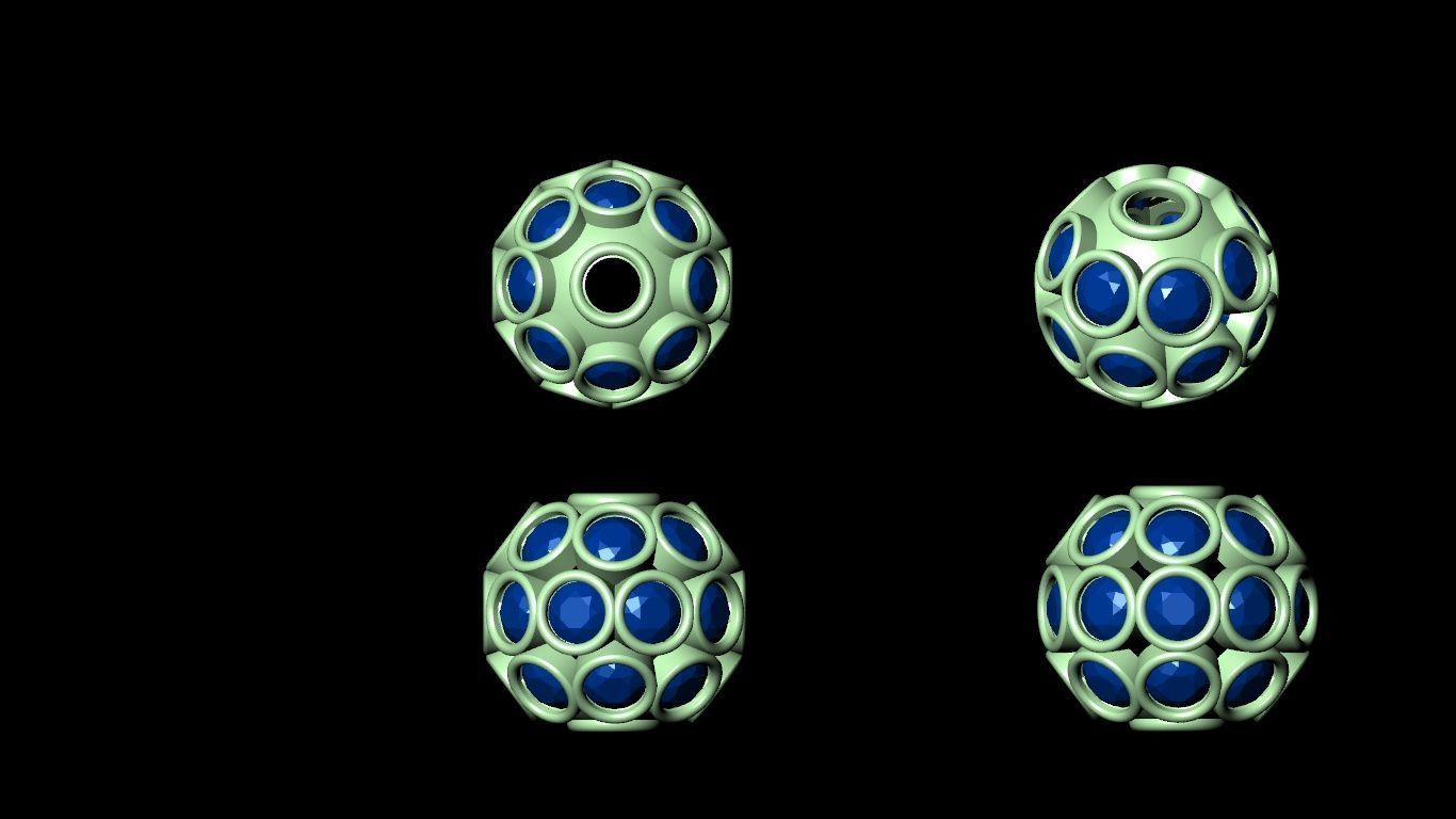 100  stl beeds 3D print model 3D print model_5