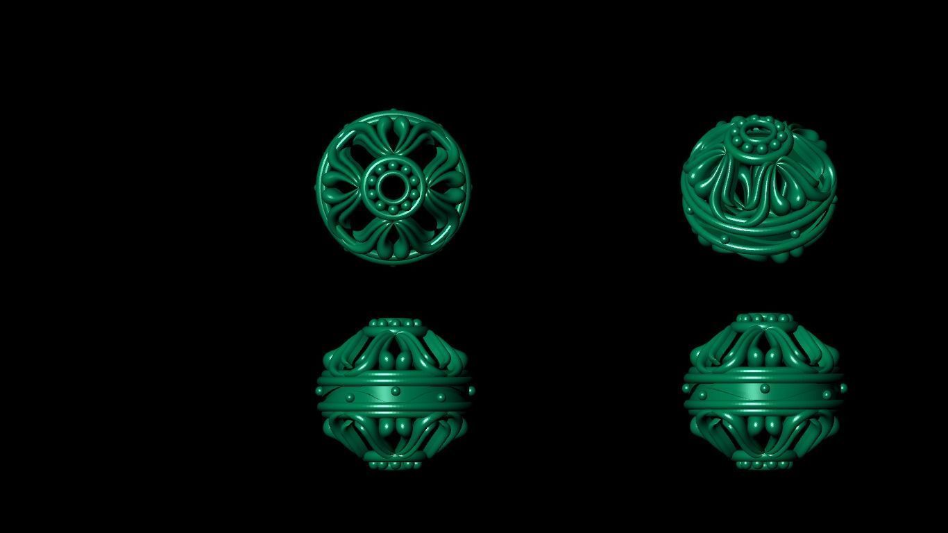 100  stl beeds 3D print model 3D print model_63