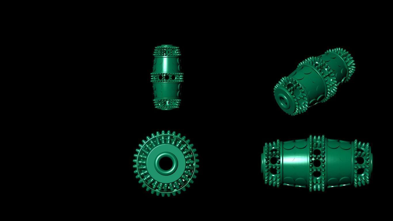 100  stl beeds 3D print model 3D print model_34