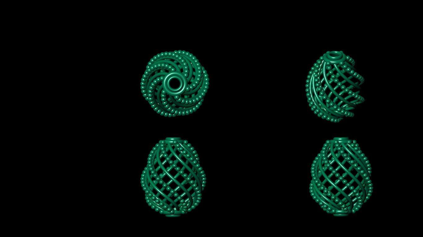 100  stl beeds 3D print model 3D print model_29