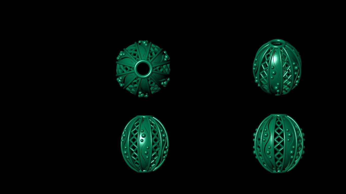 100  stl beeds 3D print model 3D print model_64