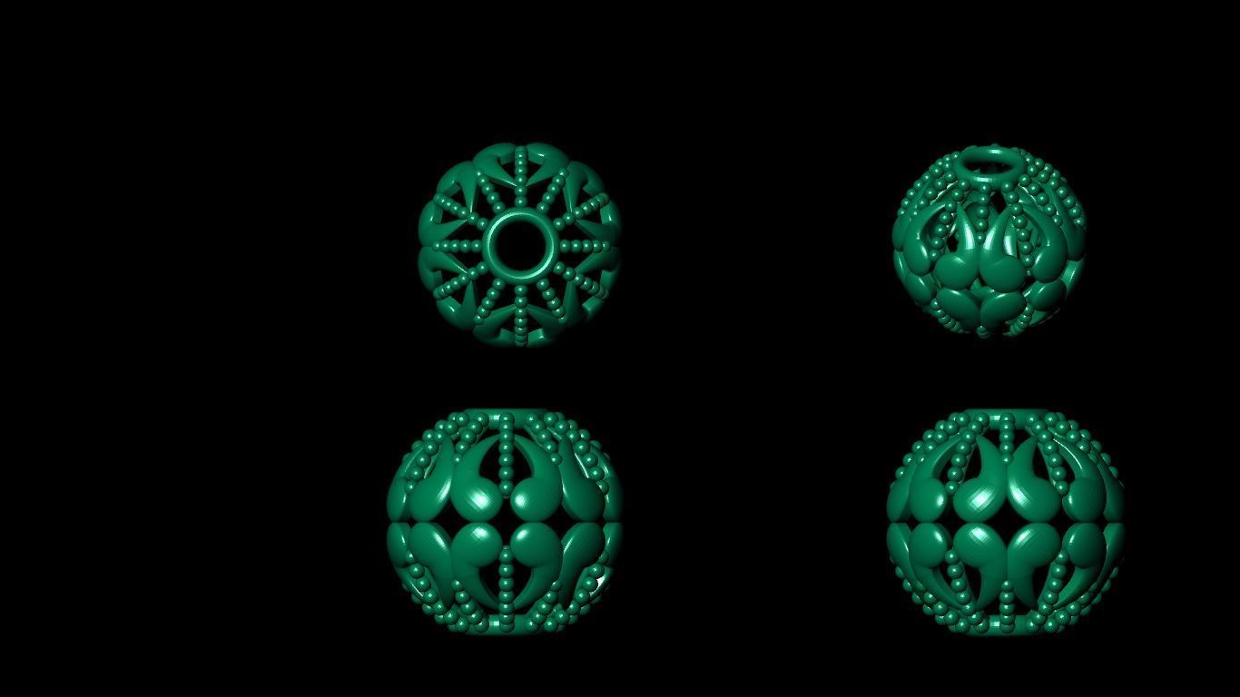 100  stl beeds 3D print model 3D print model_22