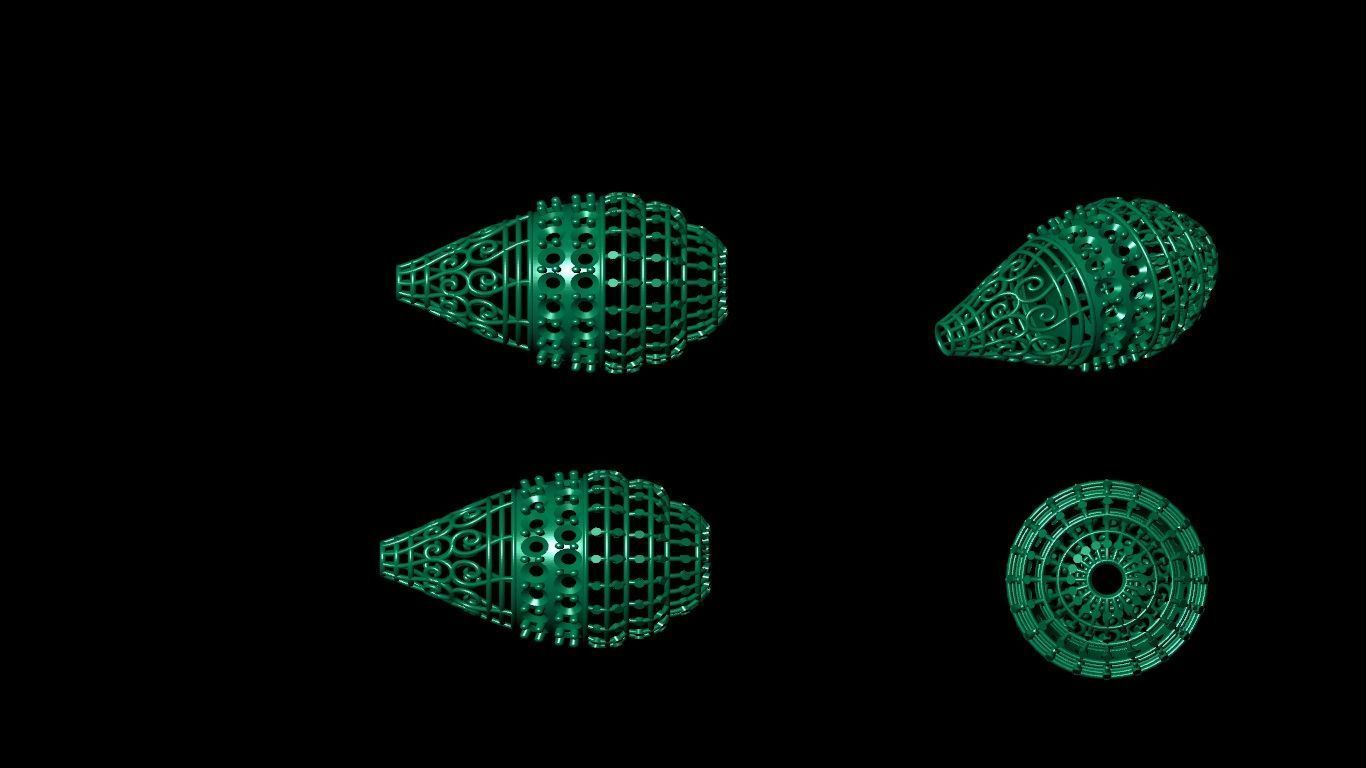 100  stl beeds 3D print model 3D print model_56