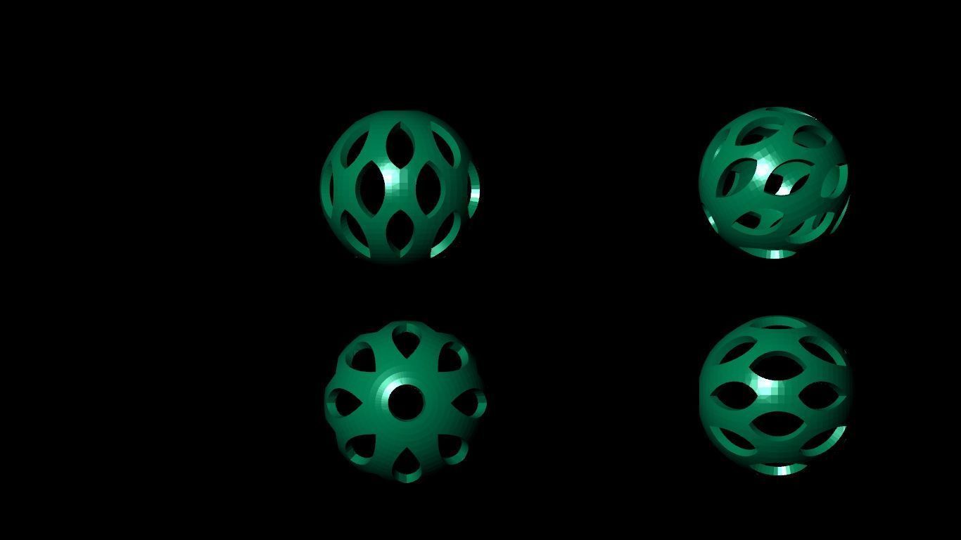 100  stl beeds 3D print model 3D print model_68