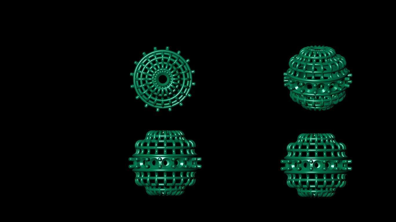 100  stl beeds 3D print model 3D print model_58