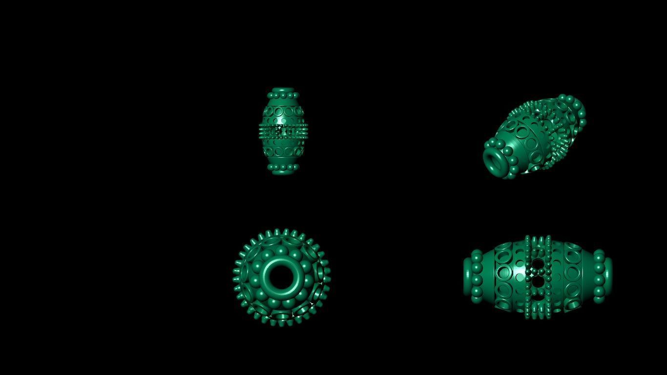 100  stl beeds 3D print model 3D print model_35