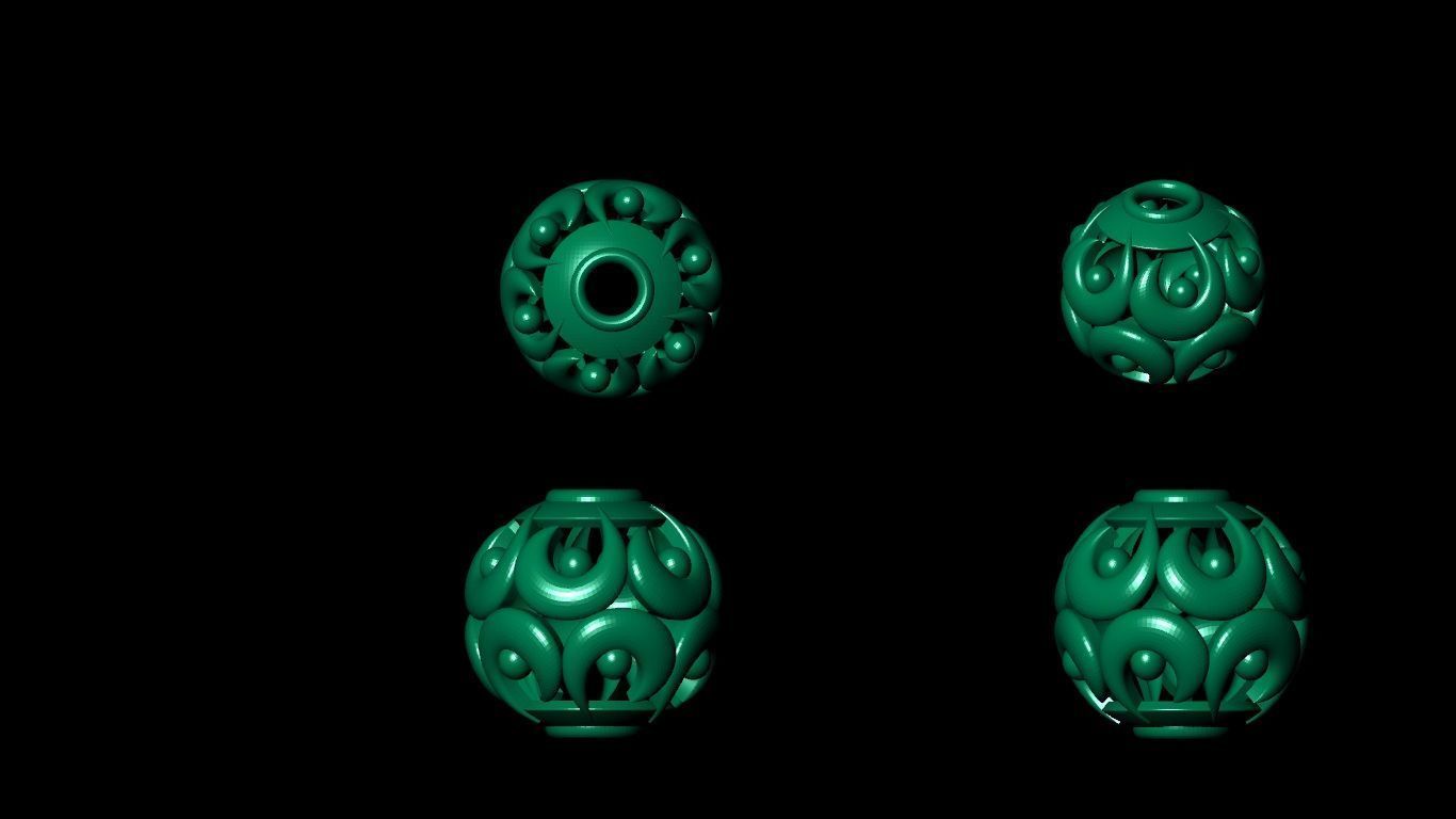 100  stl beeds 3D print model 3D print model_20