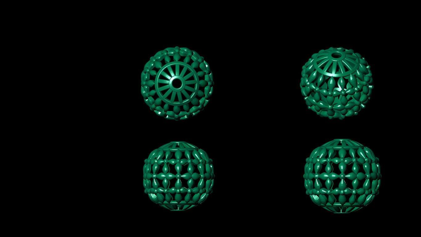 100  stl beeds 3D print model 3D print model_77