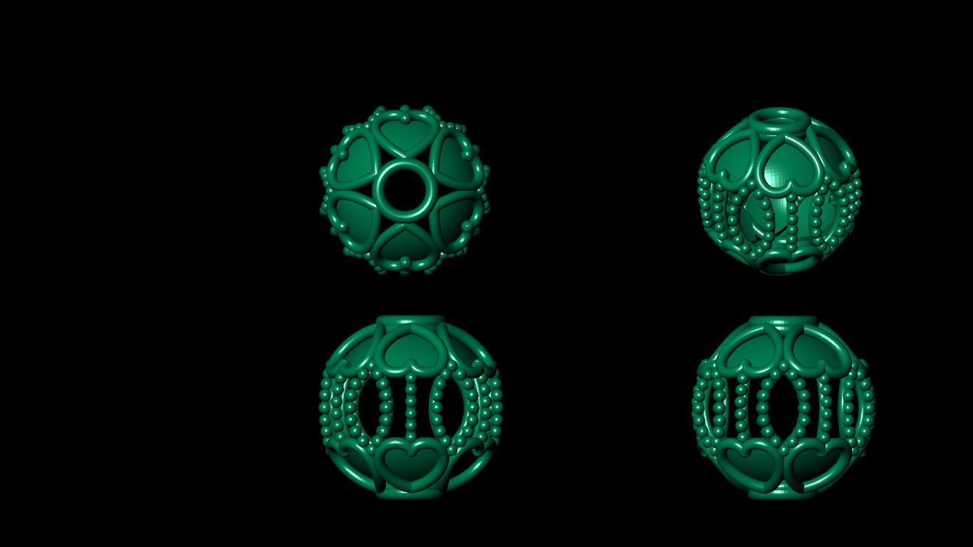 100  stl beeds 3D print model 3D print model_17