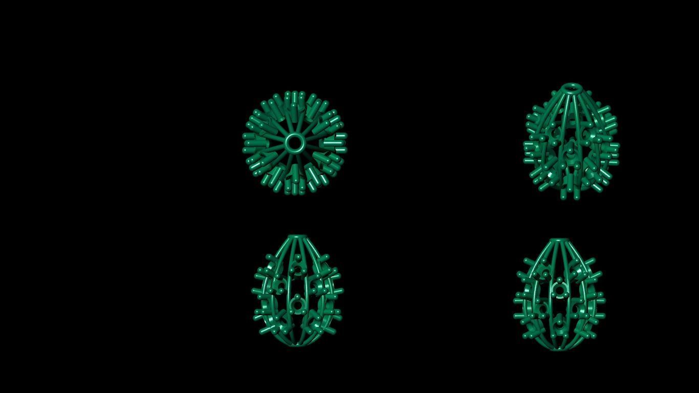 100  stl beeds 3D print model 3D print model_50