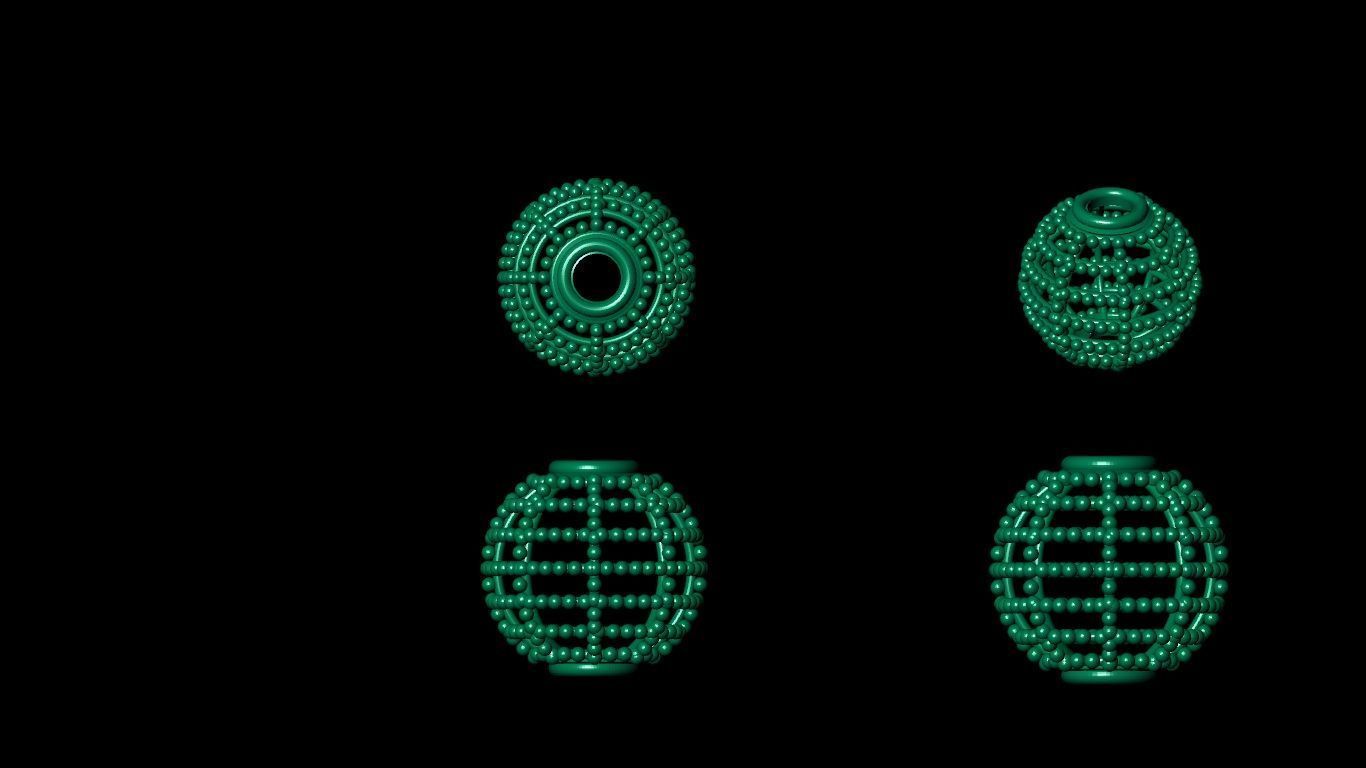 100  stl beeds 3D print model 3D print model_10