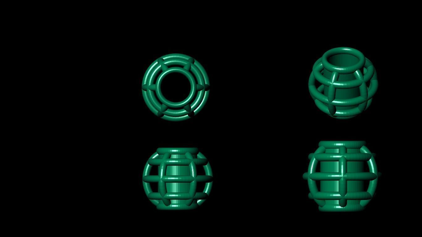 100  stl beeds 3D print model 3D print model_42