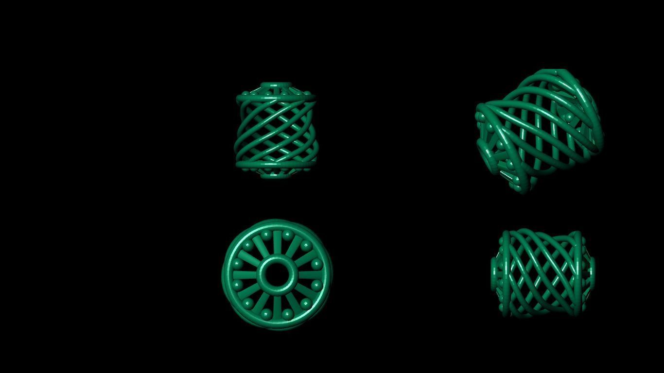 100  stl beeds 3D print model 3D print model_73