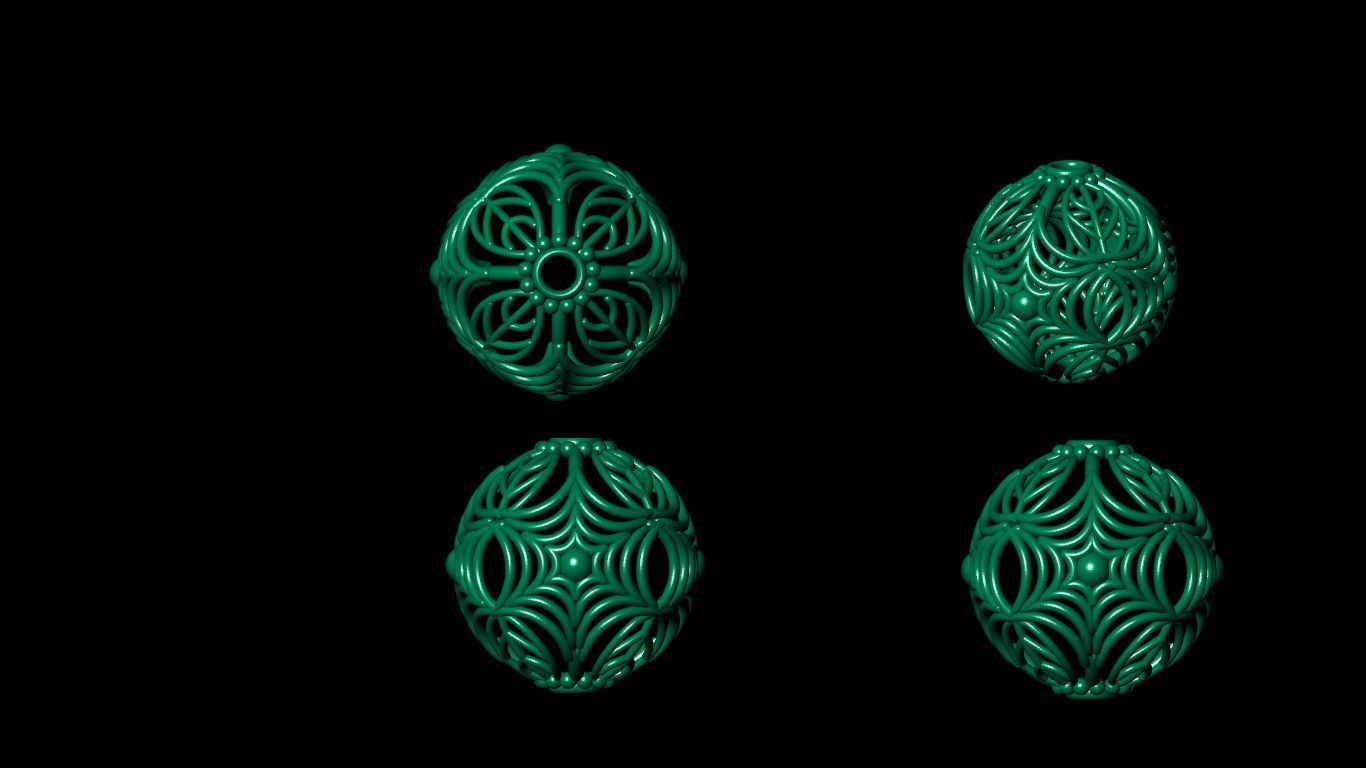 100  stl beeds 3D print model 3D print model_89