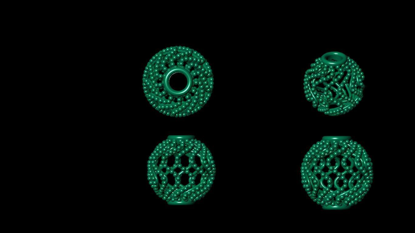 100  stl beeds 3D print model 3D print model_6