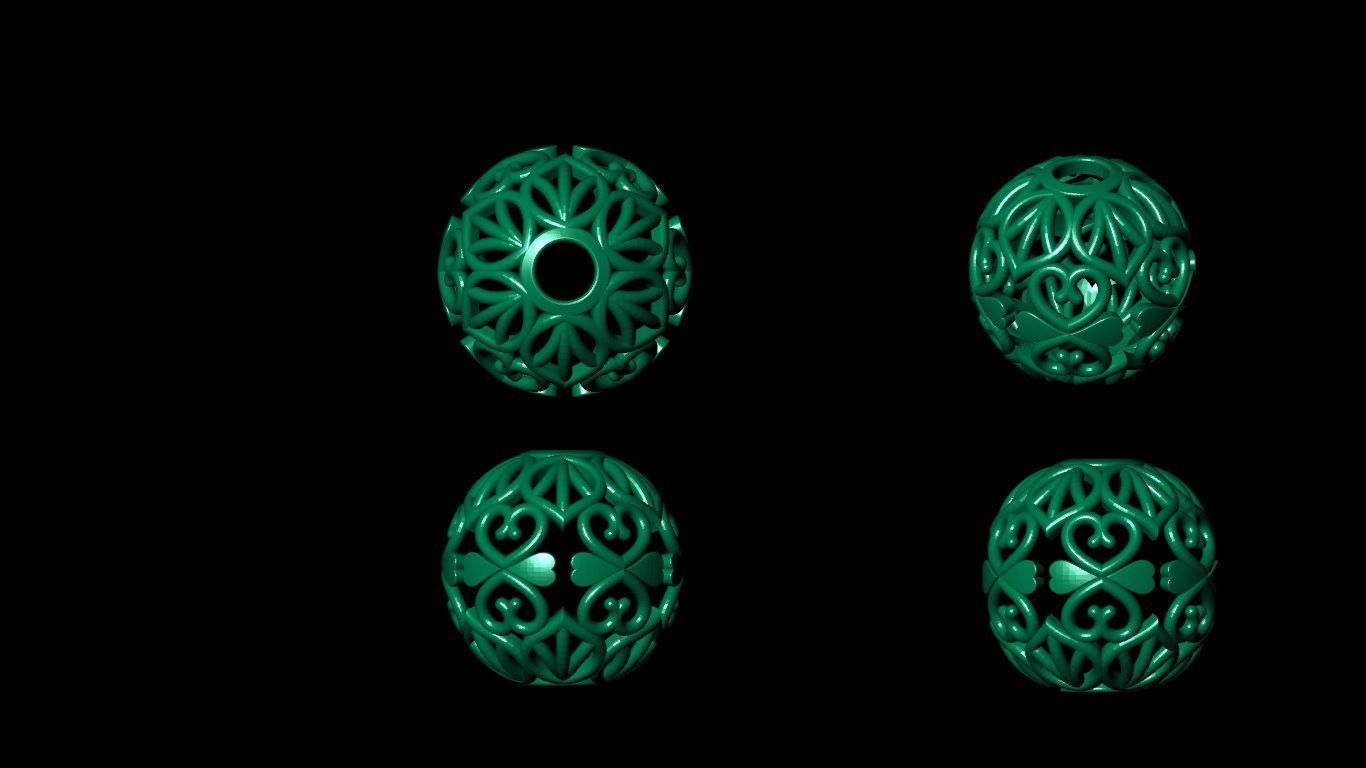 100  stl beeds 3D print model 3D print model_27