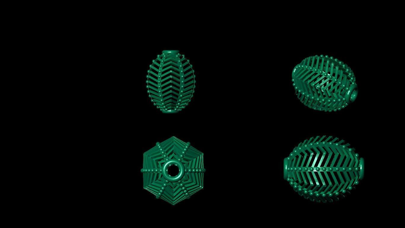 100  stl beeds 3D print model 3D print model_86