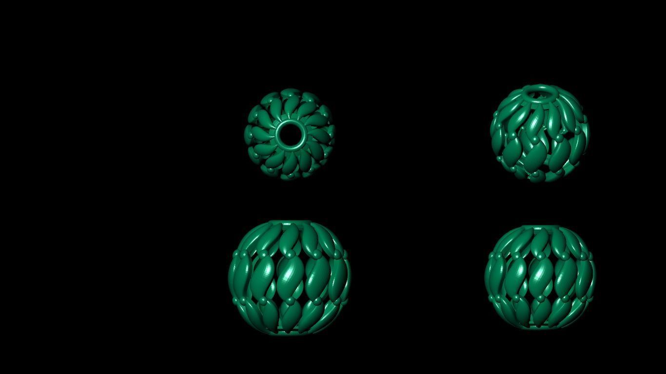 100  stl beeds 3D print model 3D print model_12