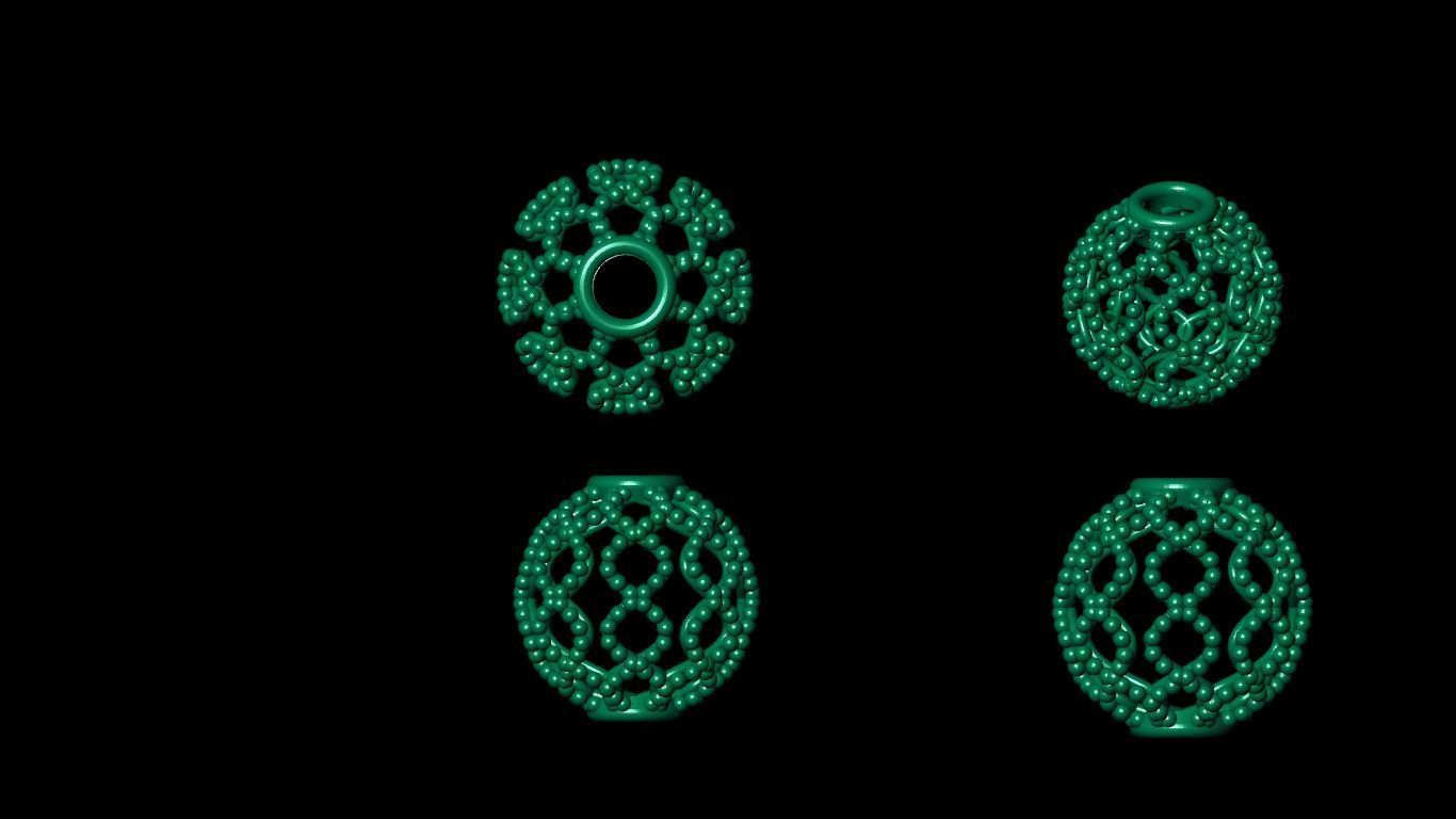 100  stl beeds 3D print model 3D print model_7