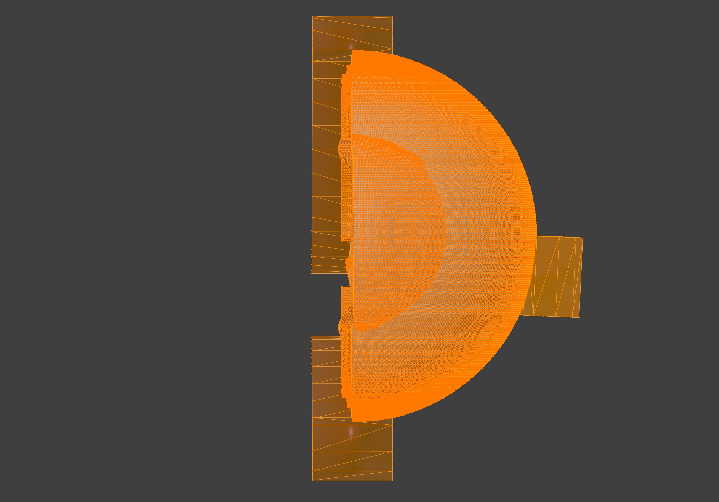 3D Eye Model Anatomy - Cross Section 3D print model_1