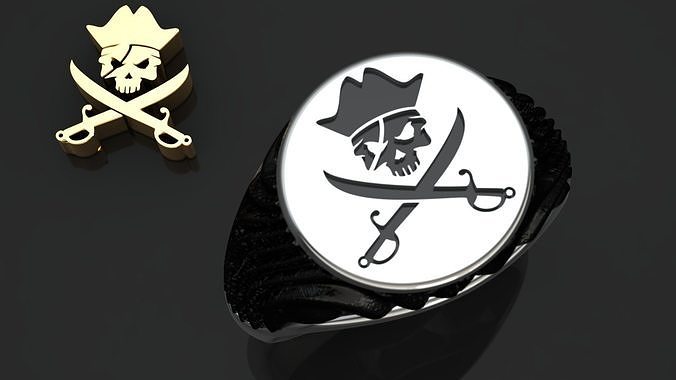 men piretes ring 3D print model