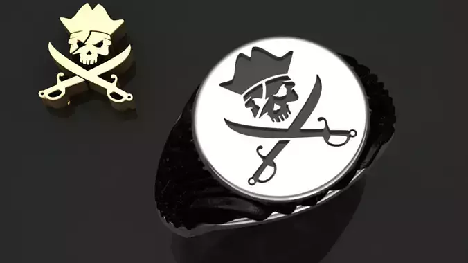men piretes ring 3D print model