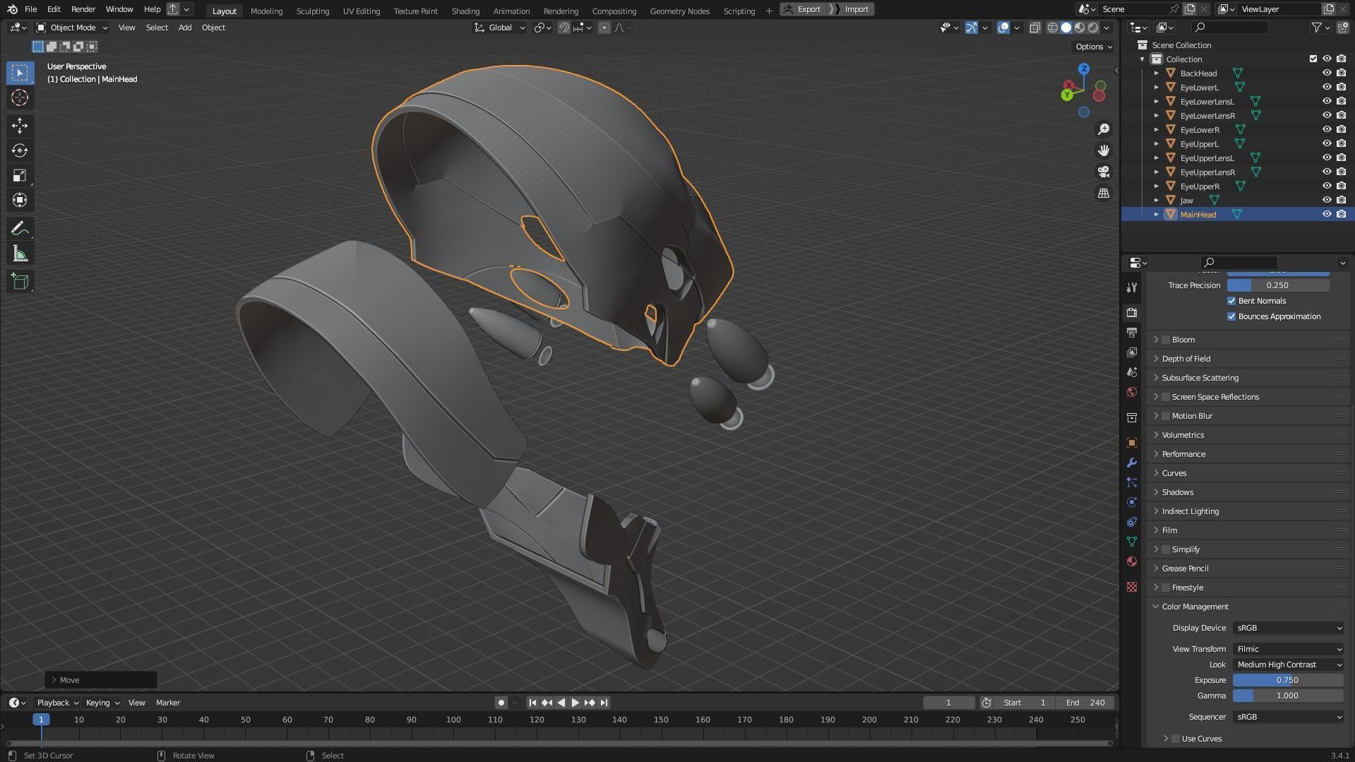 Evangelion EVA-02 Helmet for Cosplay 3D print model_14