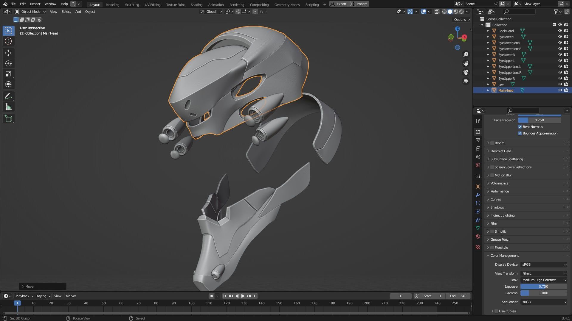 Evangelion EVA-02 Helmet for Cosplay 3D print model_13