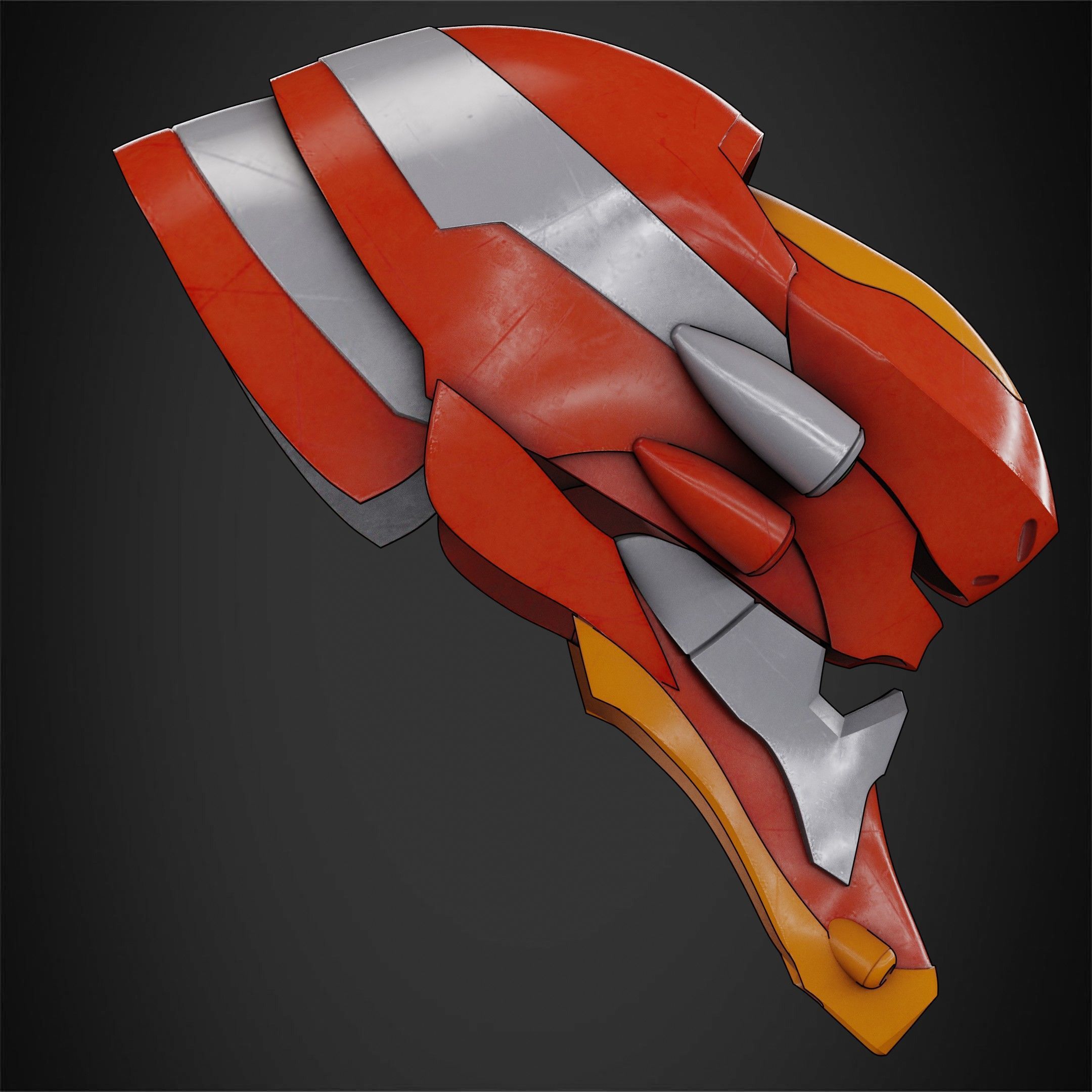 Evangelion EVA-02 Helmet for Cosplay 3D print model_9