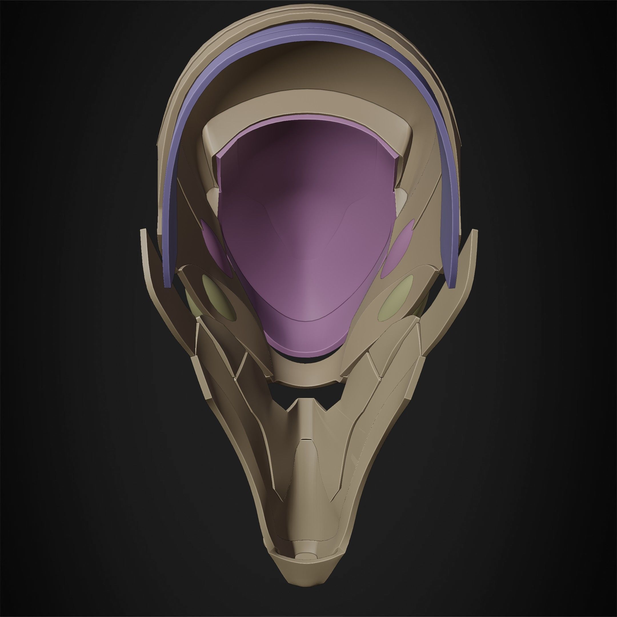 Evangelion EVA-02 Helmet for Cosplay 3D print model_23