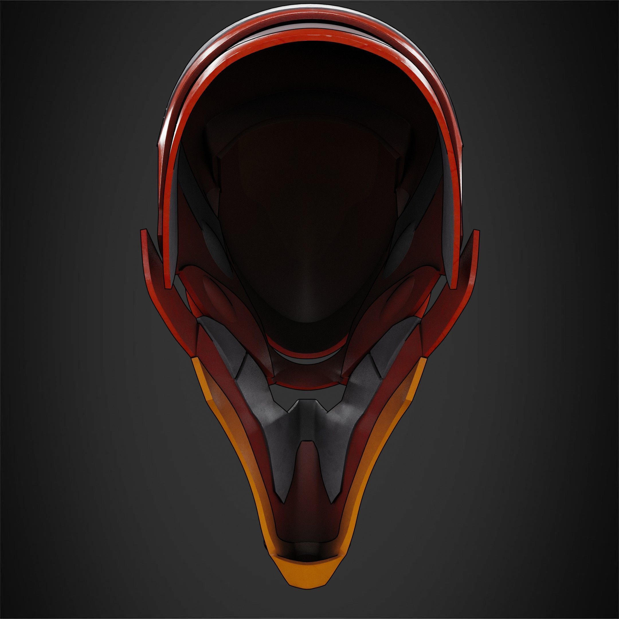 Evangelion EVA-02 Helmet for Cosplay 3D print model_7