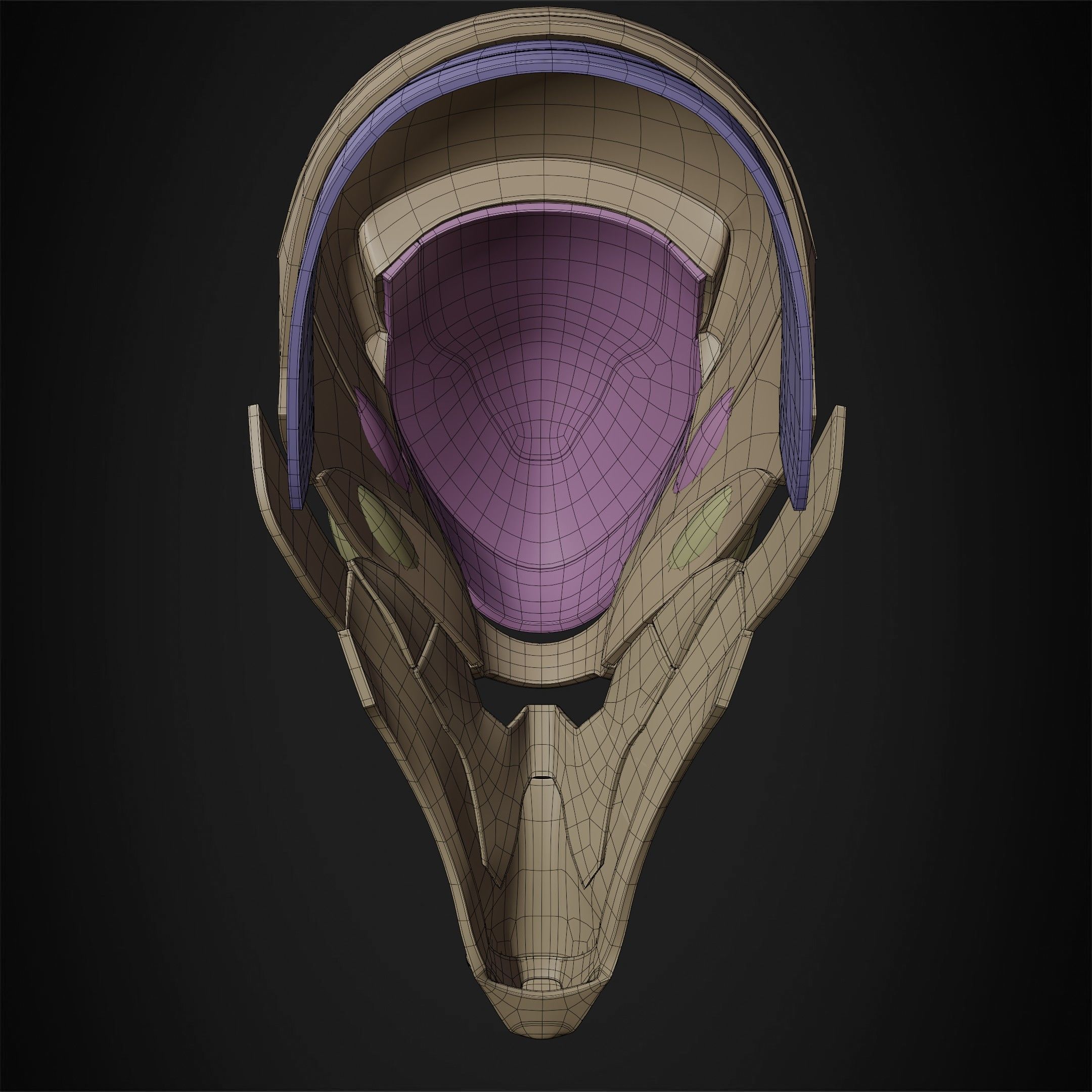 Evangelion EVA-02 Helmet for Cosplay 3D print model_24