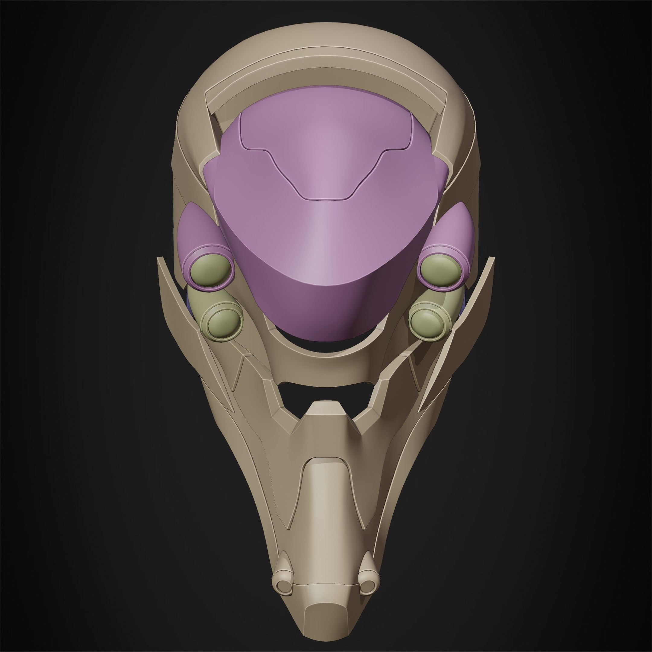 Evangelion EVA-02 Helmet for Cosplay 3D print model_15
