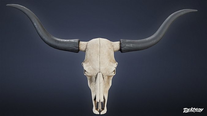 DIVE BAR - Wall Skull 01 - LOW POLY Low-poly 3D model
