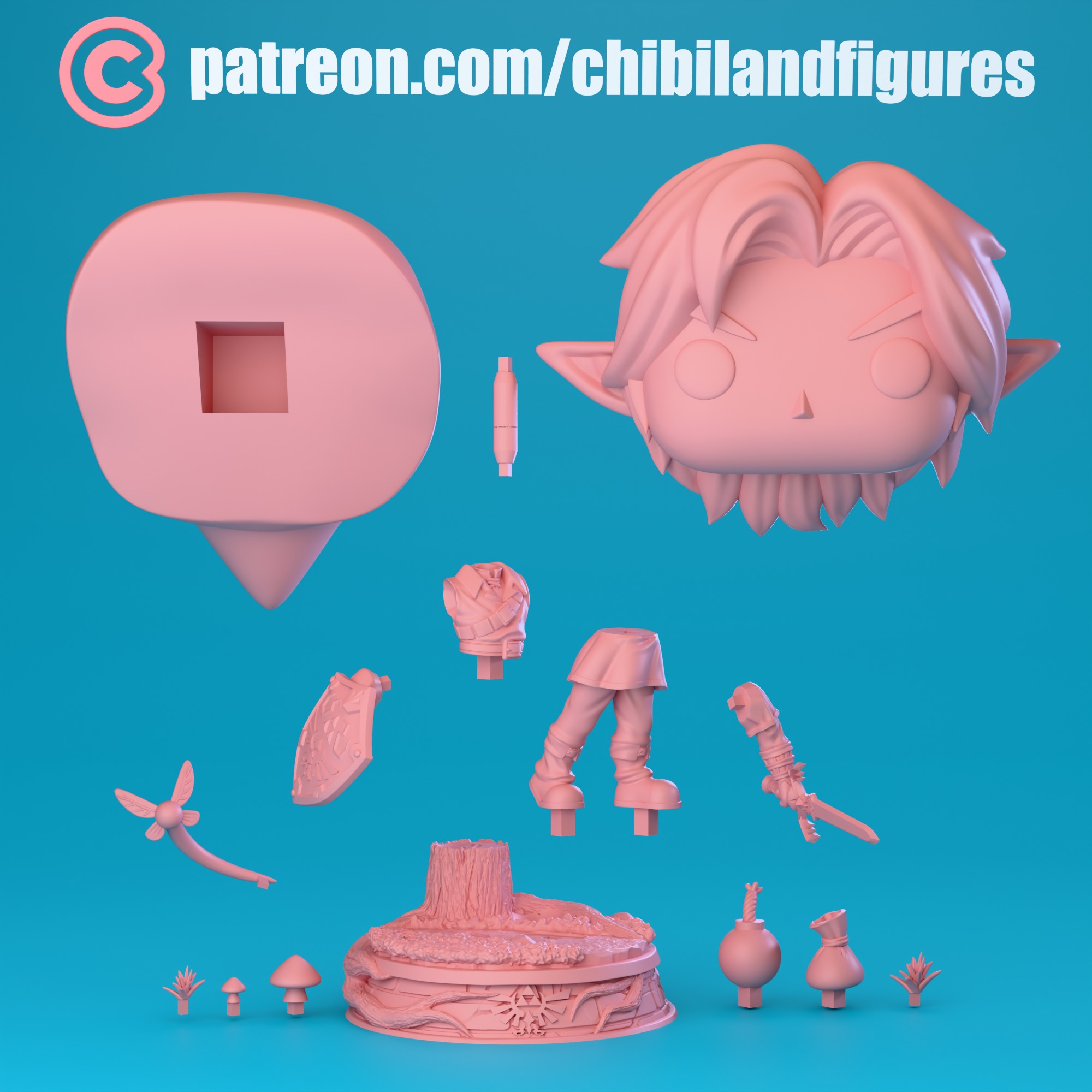 Link - Funko Figure from Ocarina of Time Game 3D print model_4