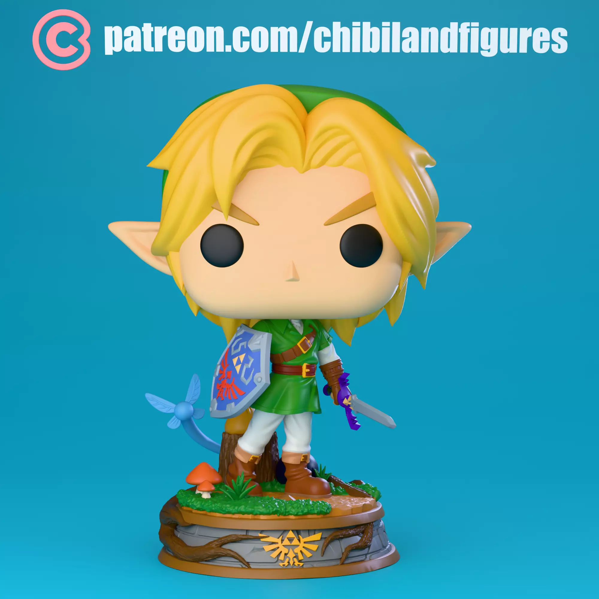Link - Funko Figure from Ocarina of Time Game 3D print model_0