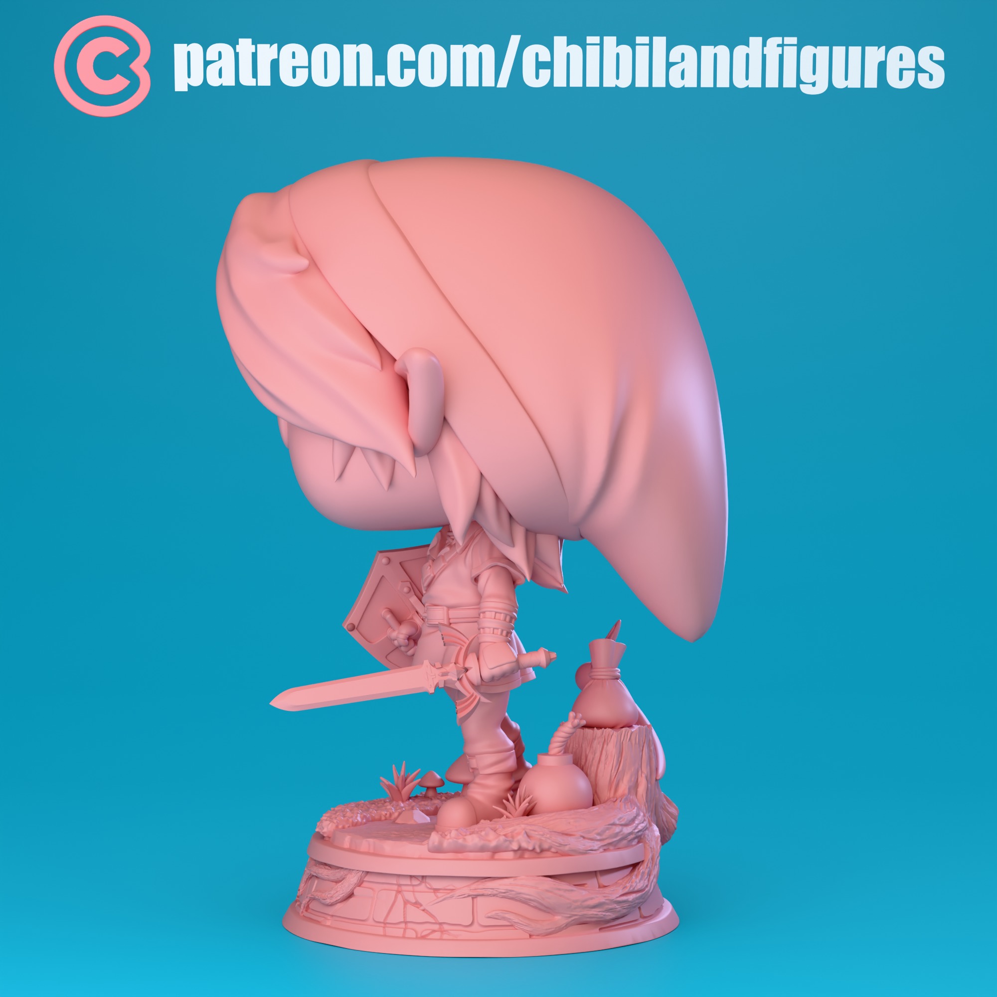 Link - Funko Figure from Ocarina of Time Game 3D print model_8