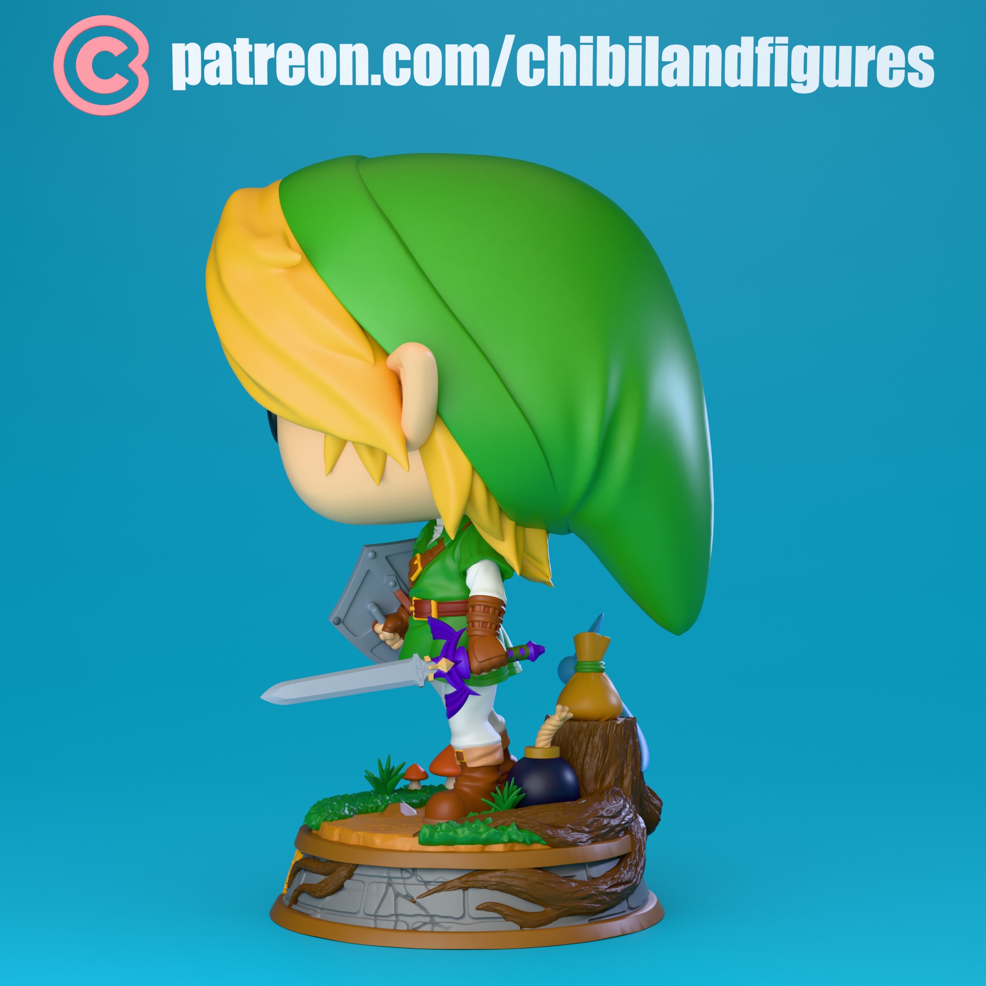 Link - Funko Figure from Ocarina of Time Game 3D print model_2
